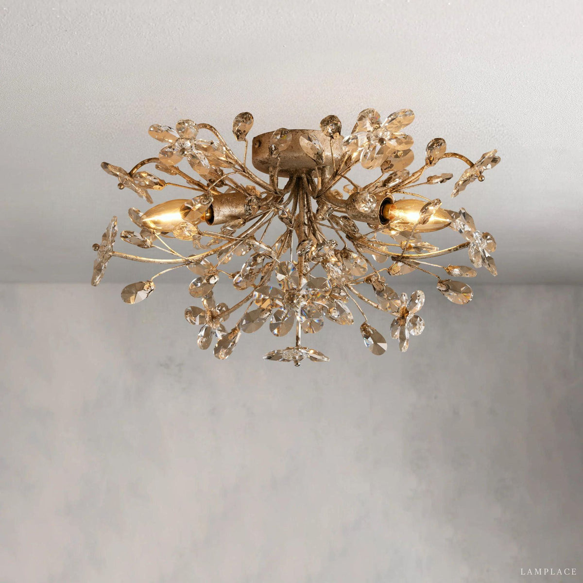 Fiore Delicate Flower Flush Mount
