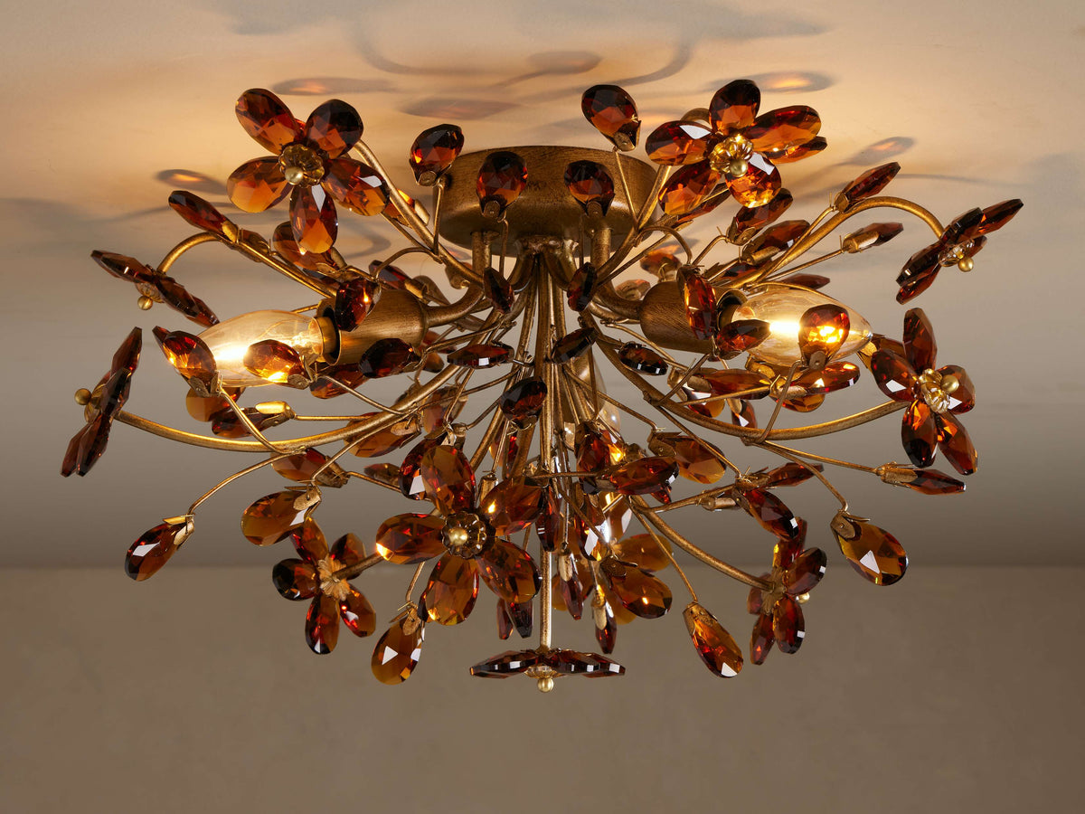 Fiore Sculpted Petals Flush Mount