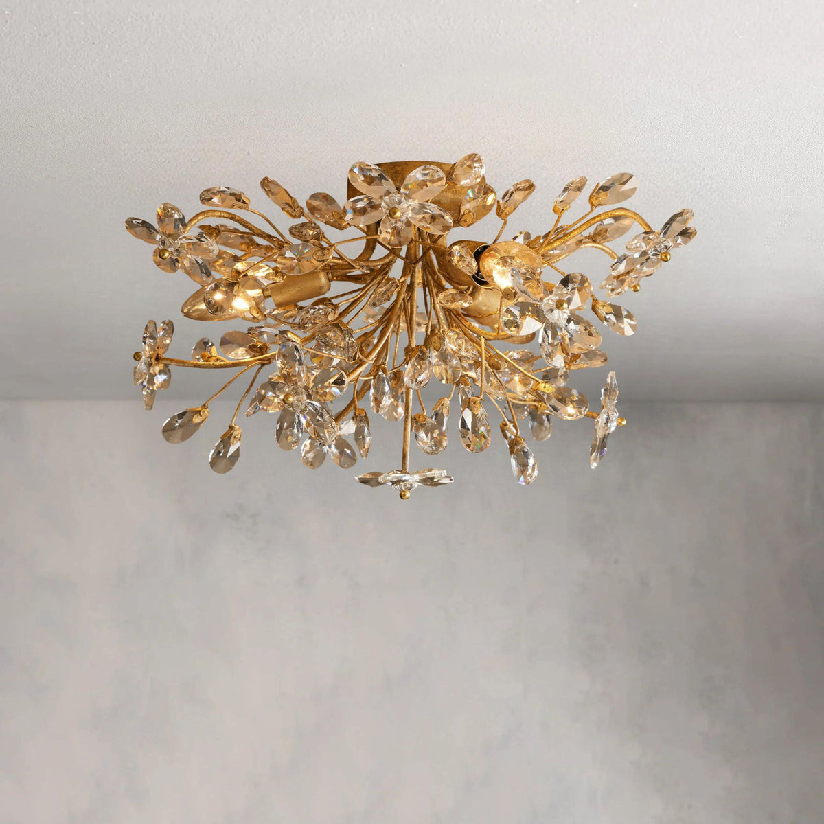 Fiore Delicate Flower Flush Mount