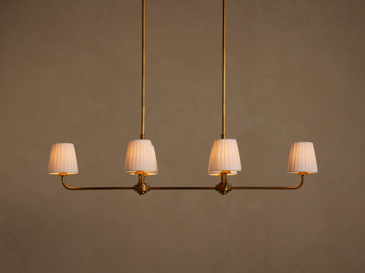 Adria Traditional Torch Double Linear Chandelier