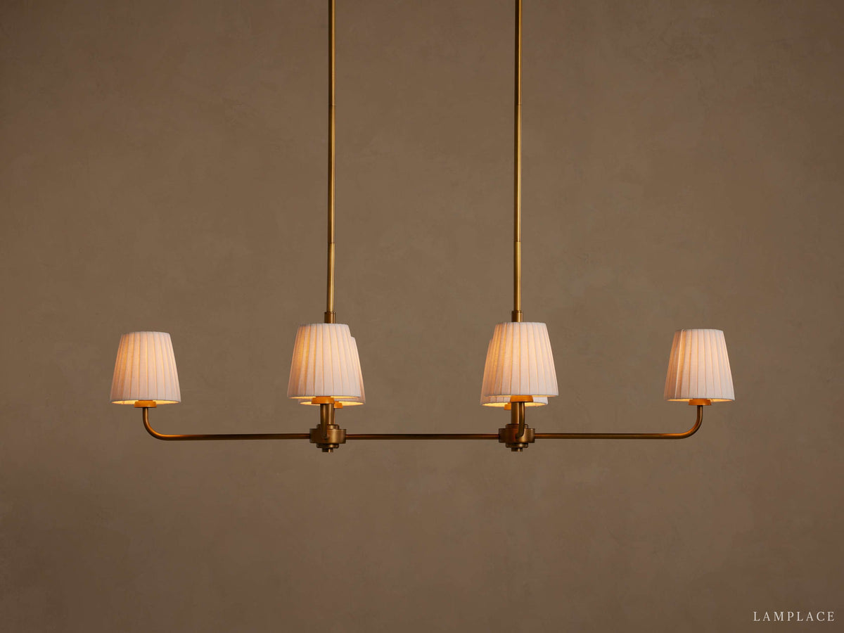 Adria Traditional Torch Double Linear Chandelier
