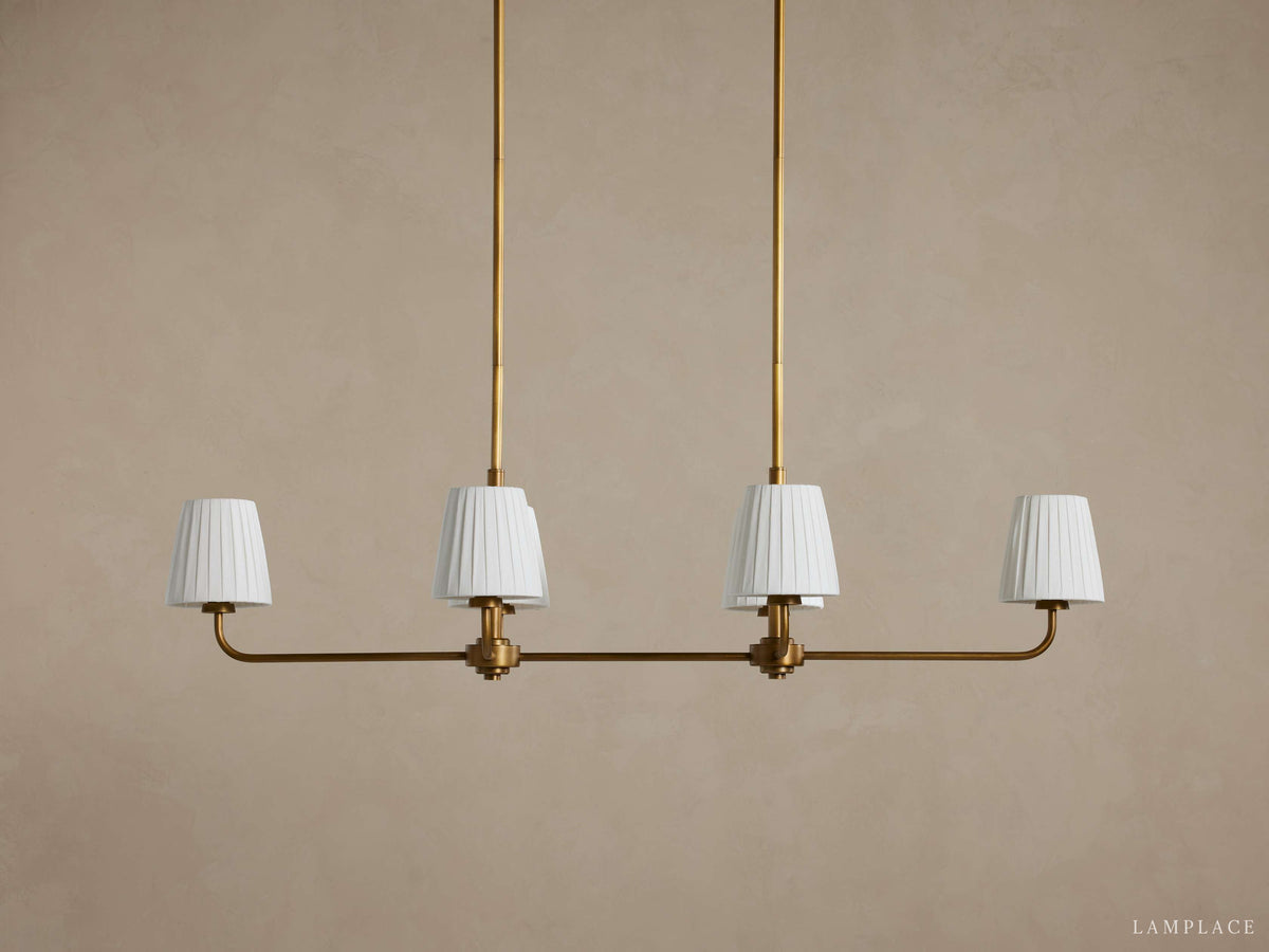 Adria Traditional Torch Double Linear Chandelier