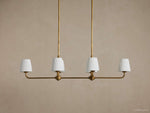 Adria Traditional Torch Double Linear Chandelier