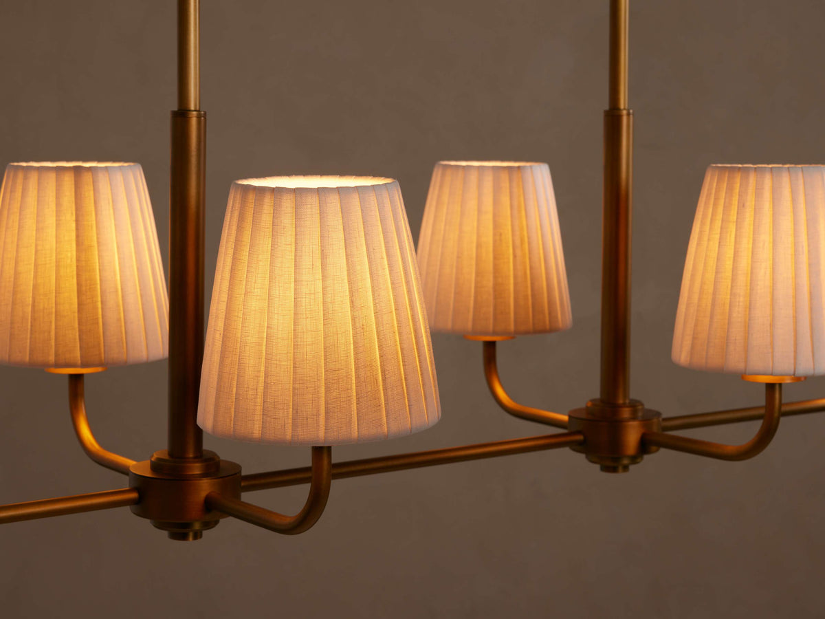 Adria Traditional Torch Double Linear Chandelier