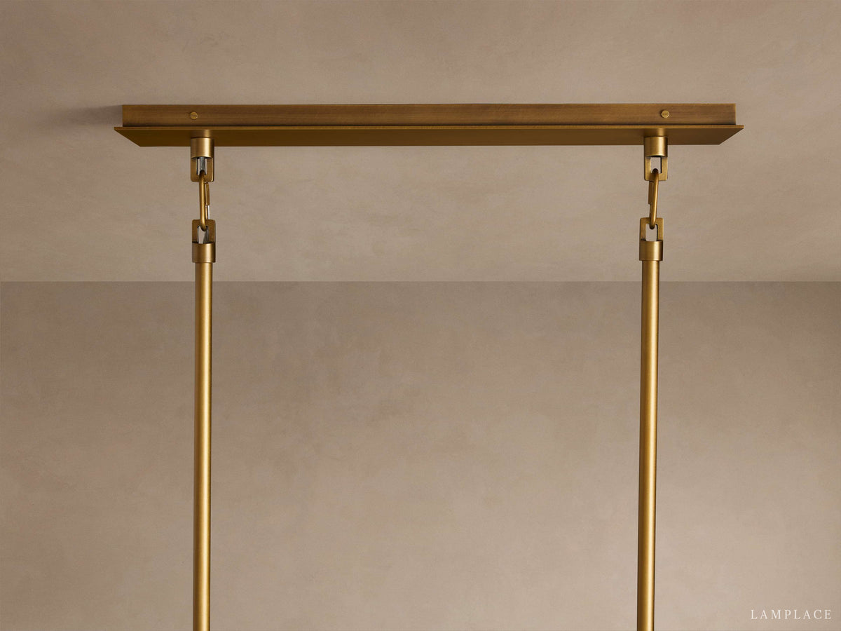 Adria Traditional Torch Double Linear Chandelier