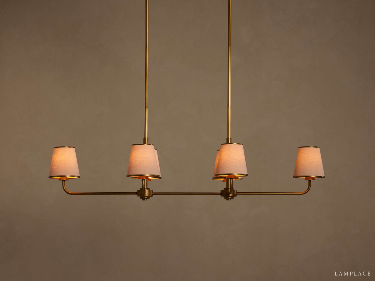Adria Traditional Torch Double Linear Chandelier