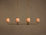 Adria Traditional Torch Double Linear Chandelier