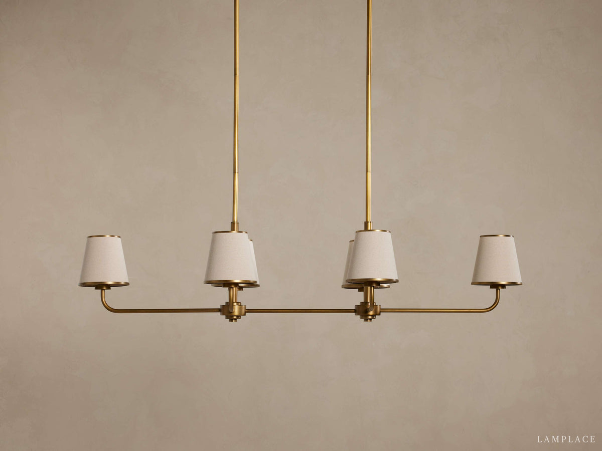 Adria Traditional Torch Double Linear Chandelier