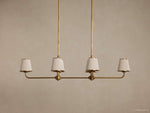 Adria Traditional Torch Double Linear Chandelier