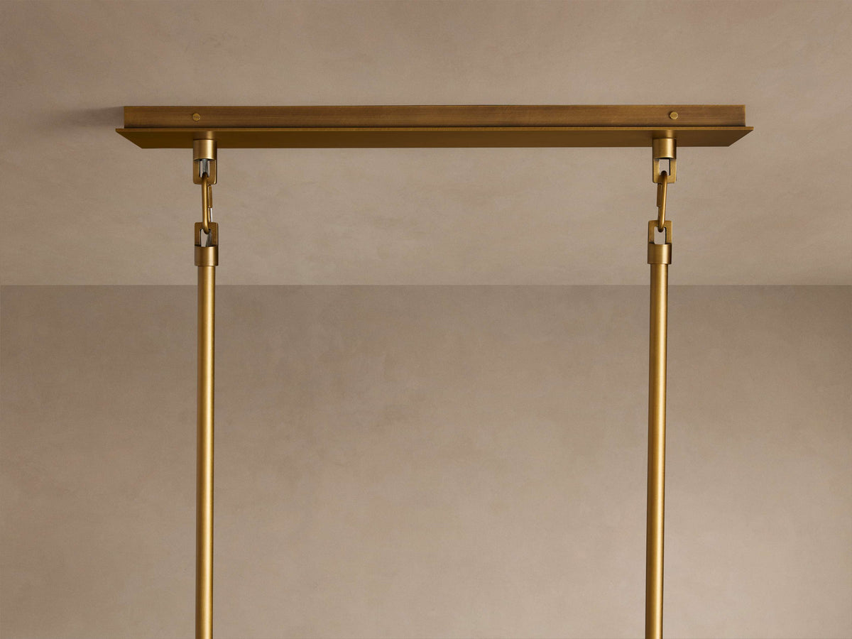Adria Traditional Torch Double Linear Chandelier
