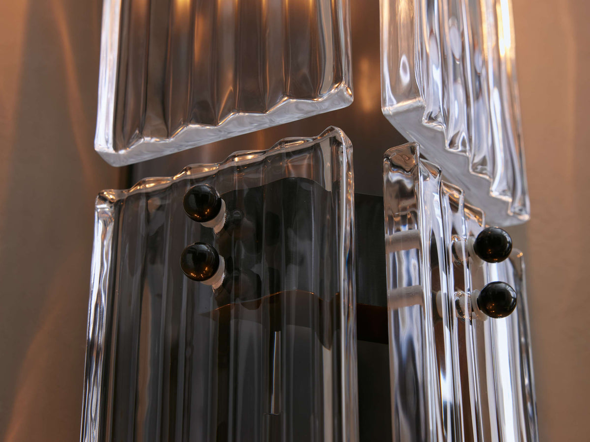 Delsie Reeded Glass Wall Sconce