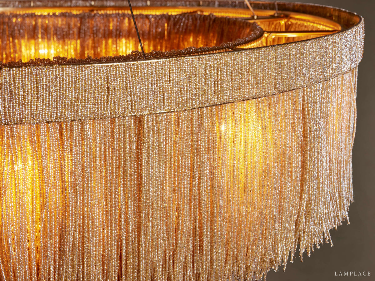 Romilly Beaded Crystal Round Chandelier