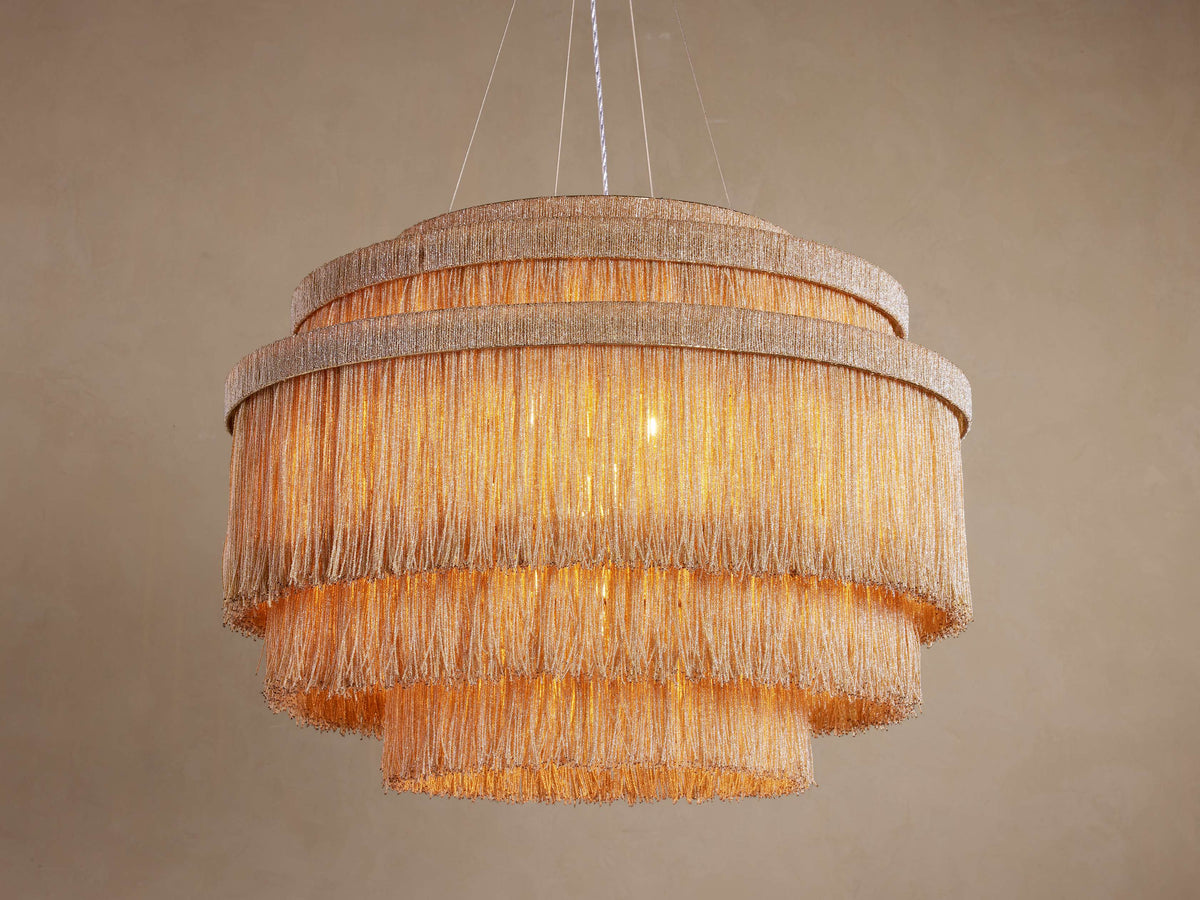 Romilly Beaded Crystal Tiered Chandelier