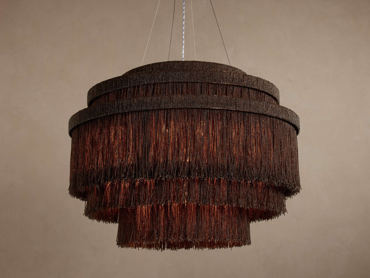 Romilly Beaded Crystal Tiered Chandelier