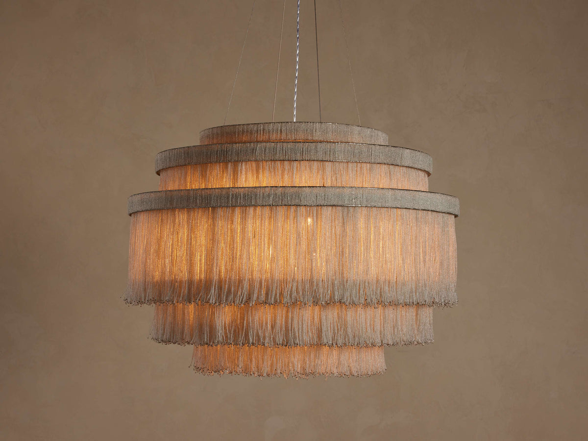 Romilly Beaded Crystal Tiered Chandelier