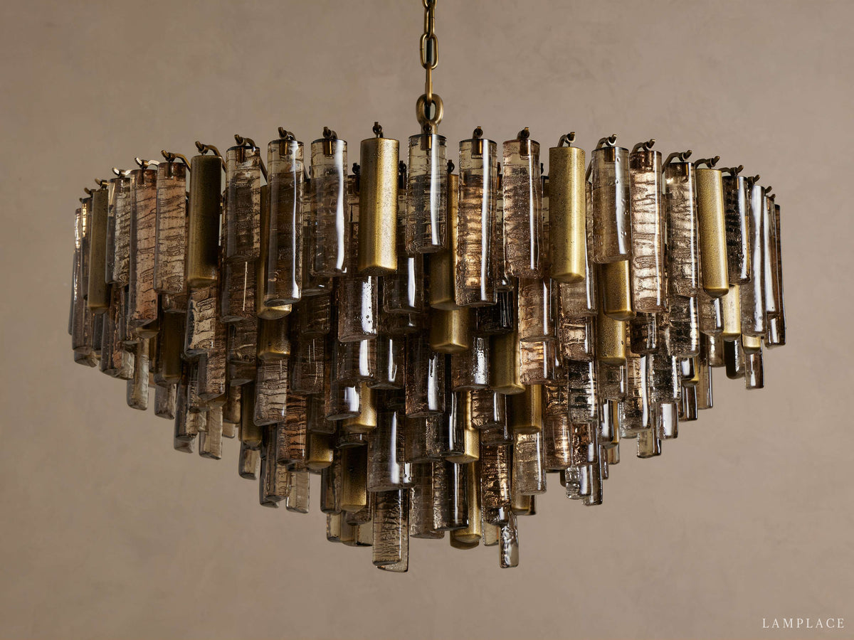 Neve Rhythm Column Round Chandelier