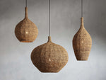 Canela Woven Frame Pendant Light