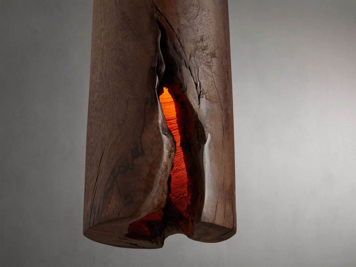 Dedalo Natural Wood Pendant Light