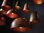 Recycled Metal Dome Pendant Light