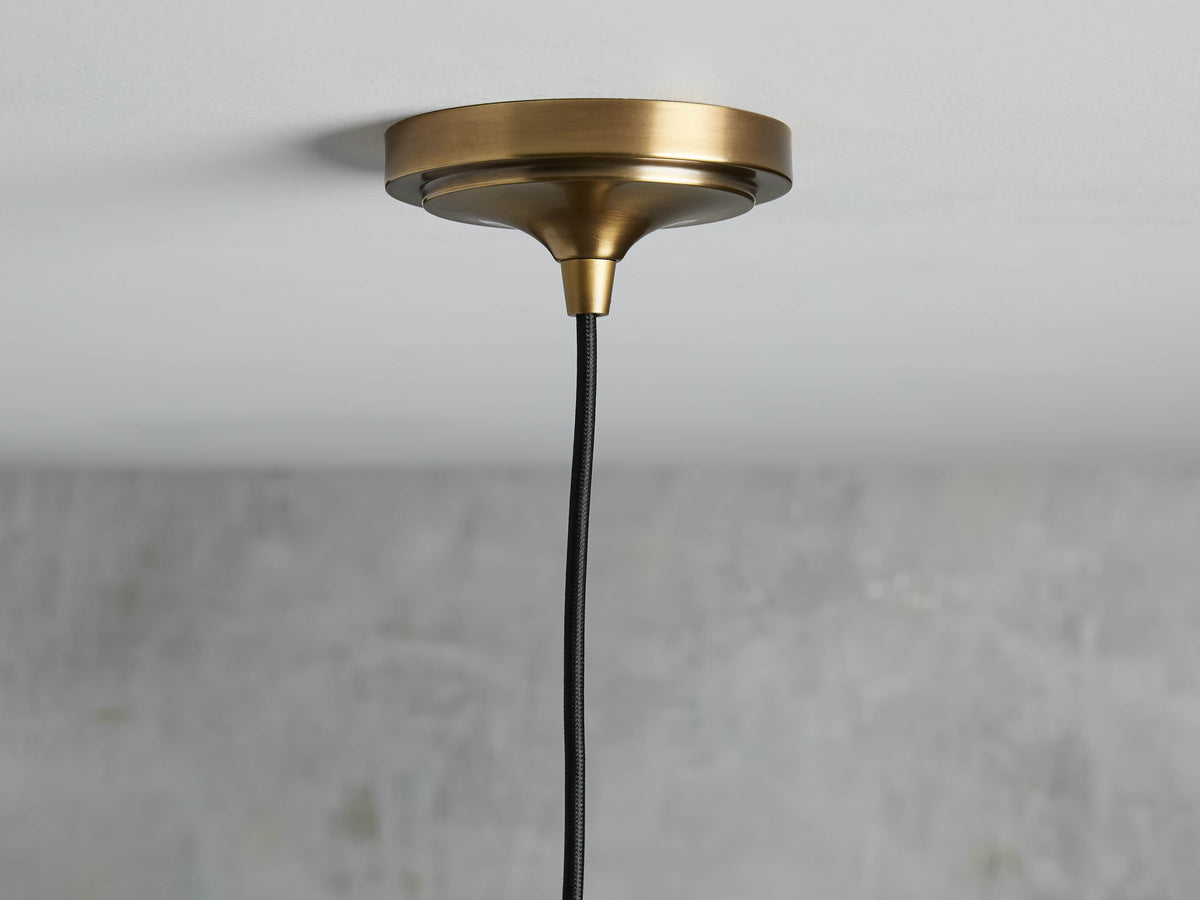Recycled Metal Dome Pendant Light