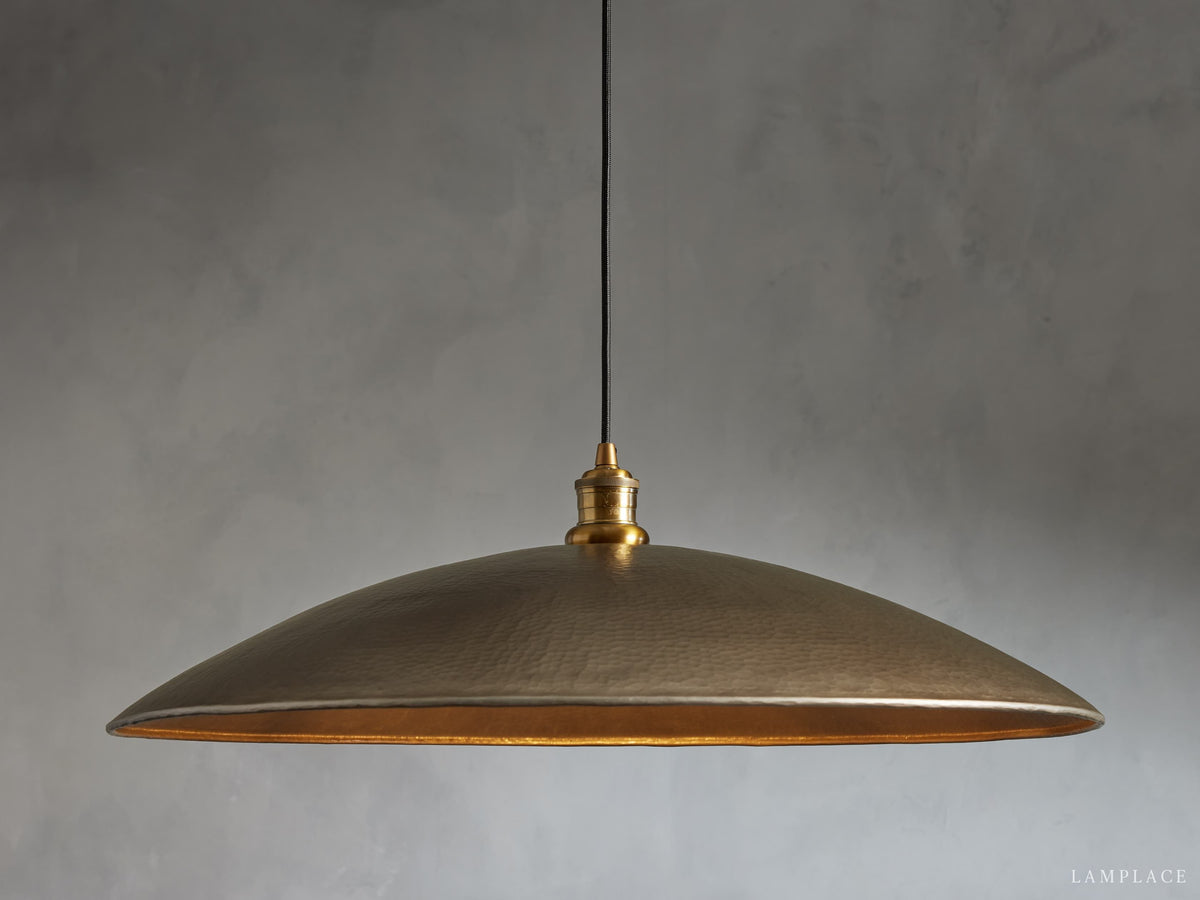 Recycled Metal Fan Pendant Light