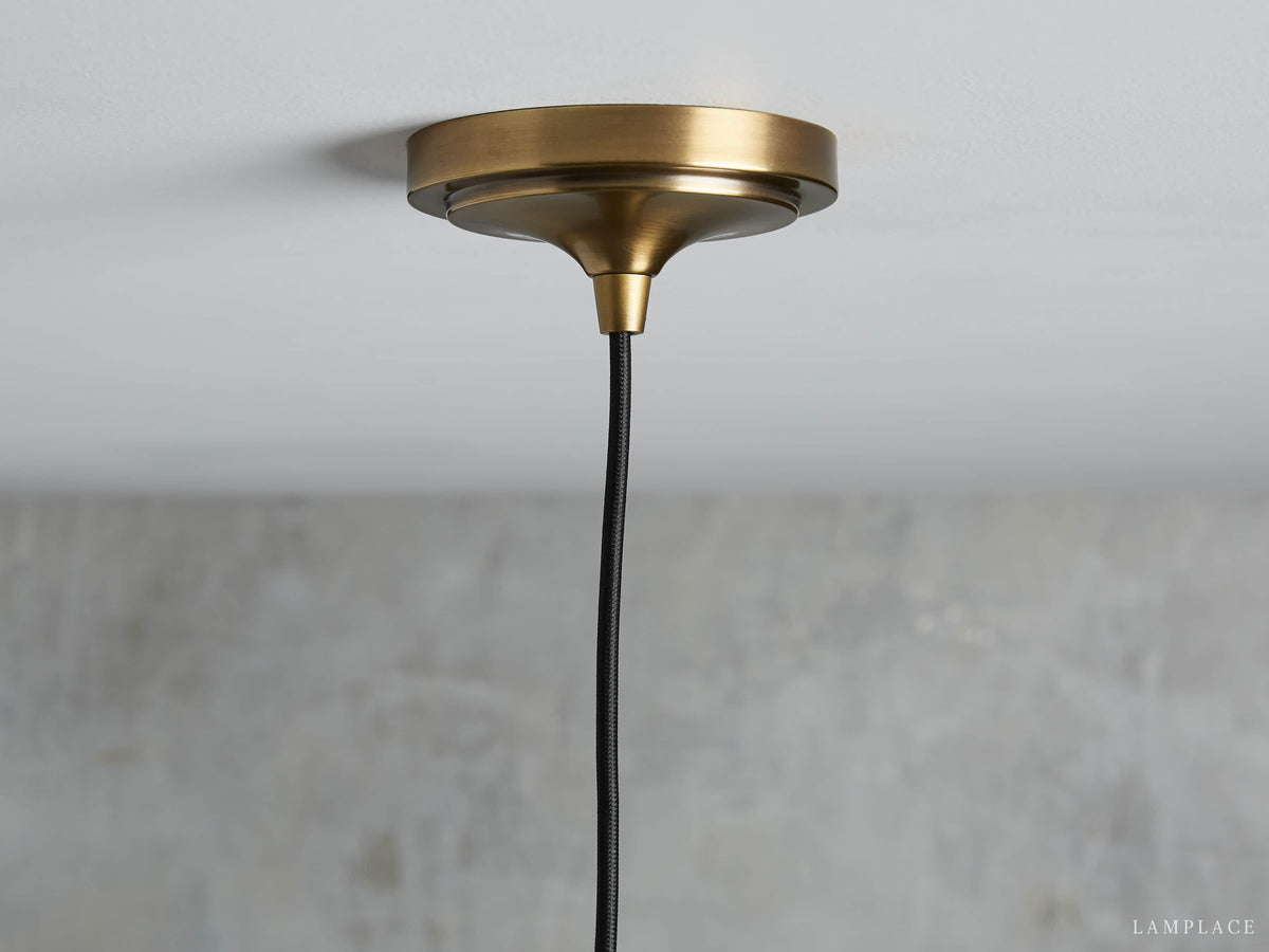Recycled Metal Fan Pendant Light