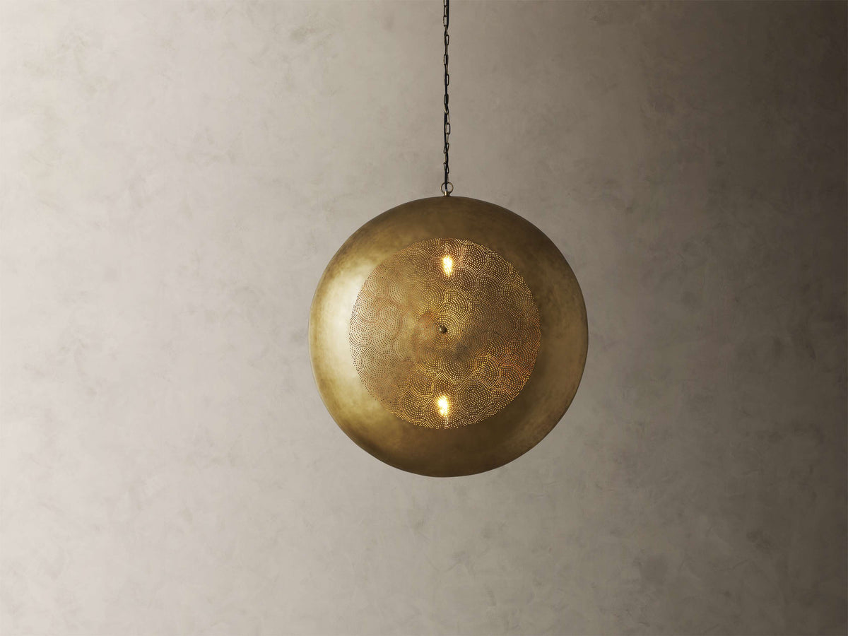Astrid Patterned Circle Pendant Light