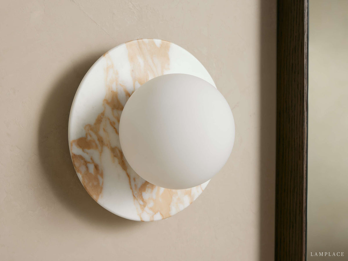 Corinna Marble Sphere Wall Sconce