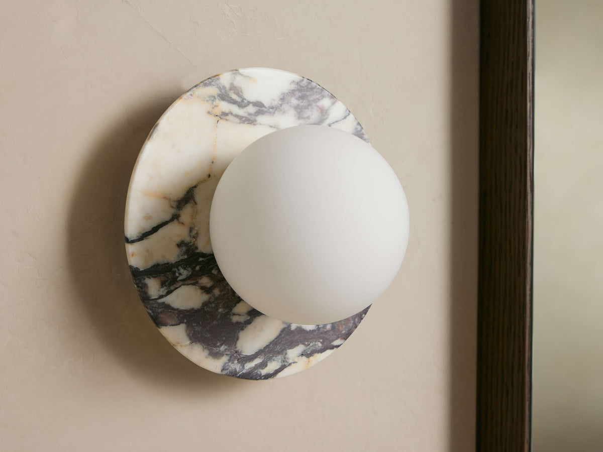 Corinna Marble Sphere Wall Sconce
