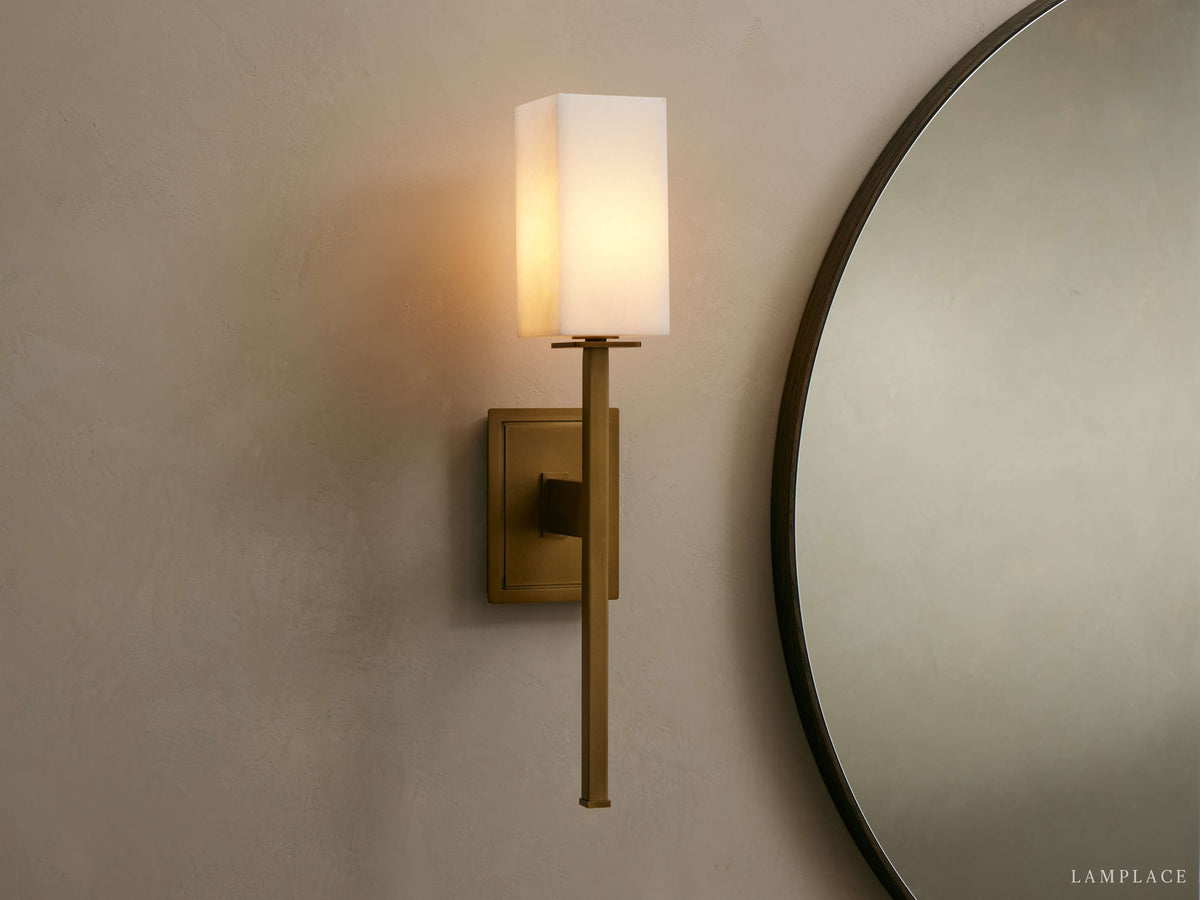 Cinda Torch Stone Wall Sconce