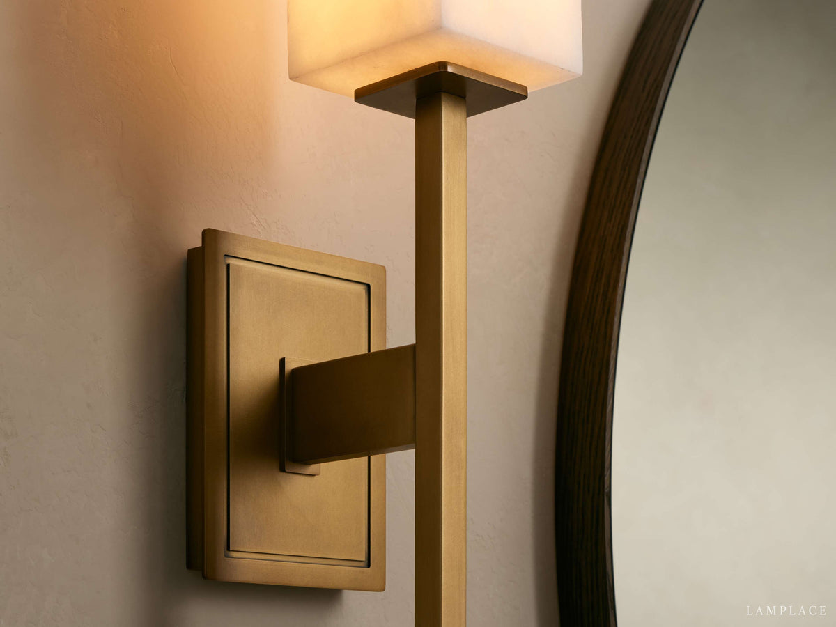 Cinda Torch Stone Wall Sconce