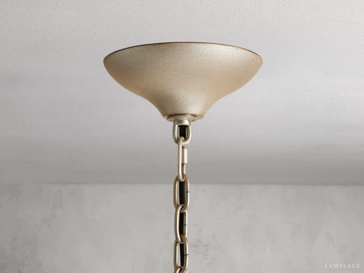 Neve Cascade Glass Round Chandelier