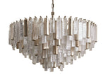 Neve Cascade Glass Round Chandelier