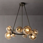Bubble Ripple Sphere Round Chandelier 36"