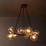 Bubble Ripple Sphere Round Chandelier 36"