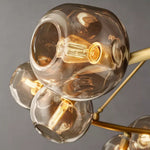 Bubble Ripple Sphere Round Chandelier 36"