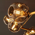 Bubble Ripple Sphere Round Chandelier 48"