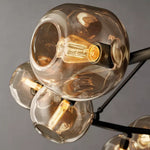 Bubble Ripple Sphere Round Chandelier 60"