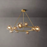 Bubble Ripple Sphere Round Chandelier 48"