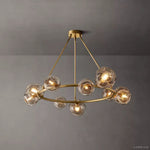 Bubble Ripple Sphere Round Chandelier 48"