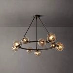Bubble Ripple Sphere Round Chandelier 48"
