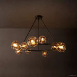 Bubble Ripple Sphere Round Chandelier 48"