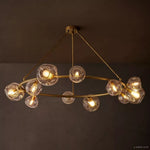 Bubble Ripple Sphere Round Chandelier 60"