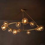 Bubble Ripple Sphere Round Chandelier 60"