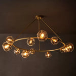 Bubble Ripple Sphere Round Chandelier 60"