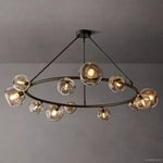 Bubble Ripple Sphere Round Chandelier 60"