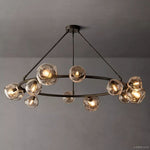 Bubble Ripple Sphere Round Chandelier 60"