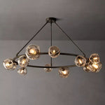 Bubble Ripple Sphere Round Chandelier 60"