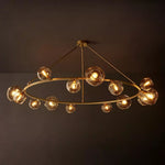 Bubble Ripple Sphere Round Chandelier 72"