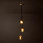 Bubble Ripple Sphere Cascade Pendant Light
